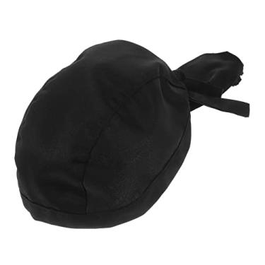 Imagem de Chapéu de Chef Lavável Feminino Algodão Baotou Preto/615