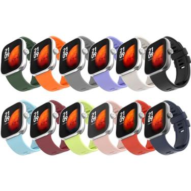 Imagem de Z.DuDuZAZA 12 pulseiras para smartwatch Redmi Watch 5 para mulheres e homens, pulseiras de substituição correas de silicone macio compatíveis com Xiaomi Redmi Watch 6/5/4, acessório de pulseira