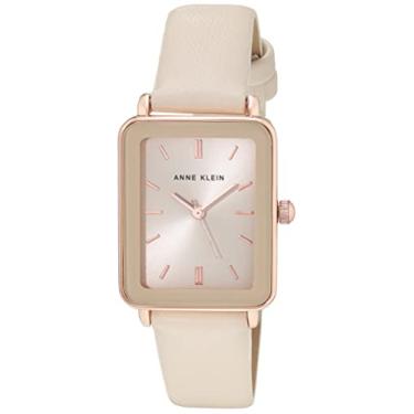 Imagem de Anne Klein Relógio feminino com pulseira, AK/3702, Creme/ouro rosa, Vestido