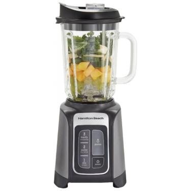 Imagem de Liquidificador de Bancada 1.4L com Lâminas de Aço Inoxidável, 110V 1680W, Hamilton Beach 58600, Cinza