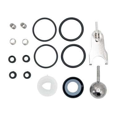 Imagem de PLBDA01 EVERTECHPRO serve para kit de reparo de torneira delta, esfera de aço inoxidável, câmera de substituição de ferramentas, 4 anéis de vedação, kits de vedação, molas - compatível com cartucho de