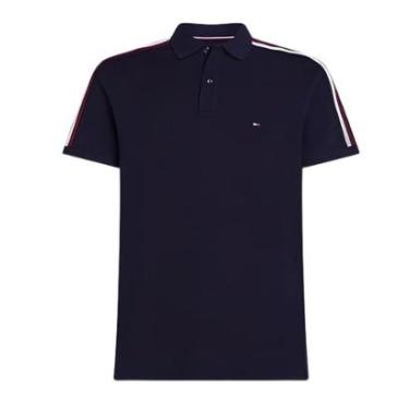 Imagem de Camiseta Polo Tommy Hilfiger Liquid Cotton Essencial Azul Marinho-Masculino