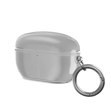 Imagem de Luckvan Capa de TPU transparente macia para Sony WF-1000XM5 com chaveiro serve para fones de ouvido WF-1000XM5 para fones de ouvido WF-1000XM5, M5TCA-TM