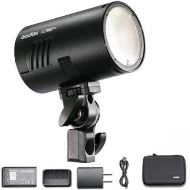 Imagem de GODOX AD100Pro Pocket Studio Flash Light Luz de Fotografia Tela OLED 5800K Sincronização de 1/8000s Flash TTL/Multi/M Sistema Wilreless X 2.4G integrado 5 grupos 32 canais