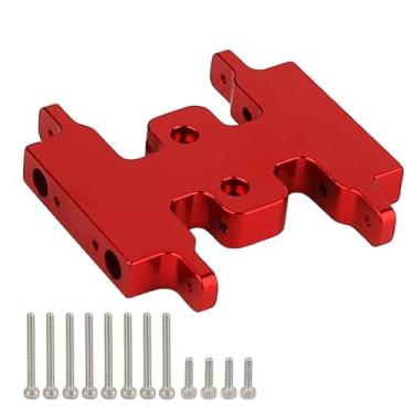 Imagem de RZXYLRC Aluminum Alloy Skid Plate Transmission Bottom Mount for Axial SCX24 C10 JLU Deadbolt Gladiator Bronco 1/24 Crawler Upgrade Parts (red)