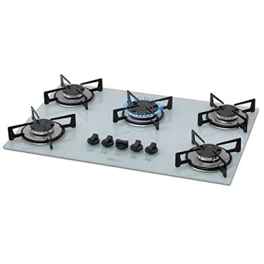 Imagem de FISCHER COOKTOP À GÁS 5 BOCAS MESA VIDRO BRANCA BIVOLT 1642-6986