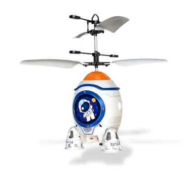 Imagem de Helicóptero Infantil Recarregável com Sensor de Luz, Controle com a Palma da Mão