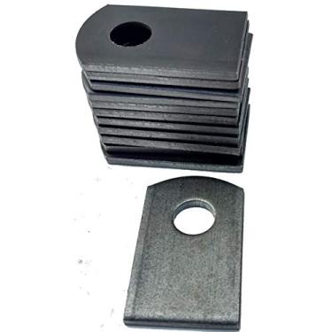 Imagem de Suporte de aba plana de aço para soldar, 2,54 x 3,81 x 0,63 cm, lote de 12 suportes