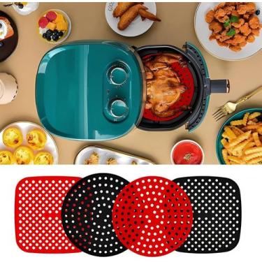 Imagem de Tapete protetor Culinário Airfryer Fritadeira forno Silicone 20cm - ZE