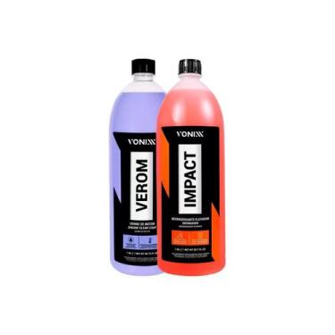 Imagem de Kit Limpeza e Proteção de Motor Verom + Impact 1,5l Vonix - VONIXX