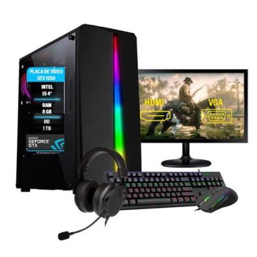 Imagem de Pc Gamer Completo Intel i5 4º Geração GTX 1050 8GB Hd 1TB - AMORIM TEC