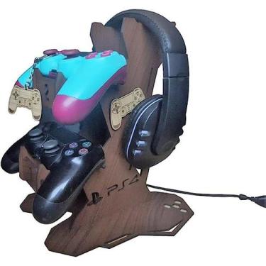 Imagem de Suporte Para Dois Controles + Headset Para todos os Consoles + Chaveir