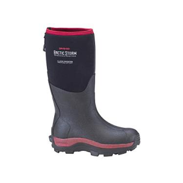 Imagem de Dryshod Bota feminina de trabalho de inverno Cranberry Arctic Storm preta, Preto/Cranberry, 10