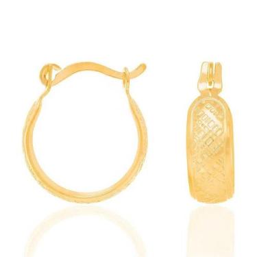 Imagem de Brincos banhado ouro 3x 24k 18k e 22k femininos argola pequenos quadra