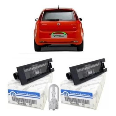 Imagem de Lanterna Luz Placa 2Pçs Fiat Uno Siena Punto Palio Original - Fiatg