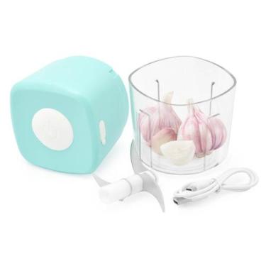 Imagem de Mini Processador Moedor Elétrico USB Sem Fio - Unyhome, AZUL