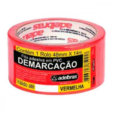 Imagem de Fita Demarcao Solo Adel.48Mmx14Mt-Vrm - Adelbras