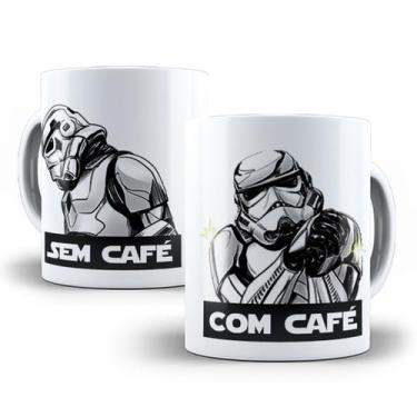 Imagem de Caneca Stormtrooper Star Wars Com Café Sem Café Porcelana - Tio da Can