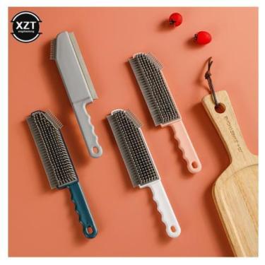 Imagem de Rodinho Pia Multiuso 3 Em 1 Escova Silicone Rodo Cozinha - ke home