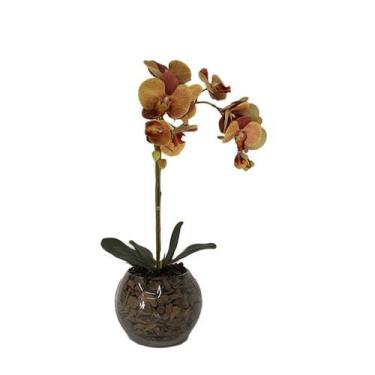 Imagem de Orquídea Laranja x2 Vaso Aquário - Biofil