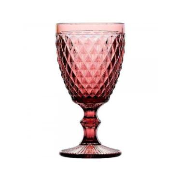Imagem de Taça para Água Vidro Bico de Abacaxi Lilás Lyor 325ml