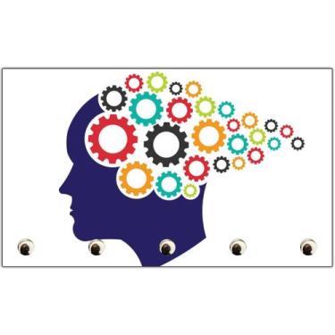 Imagem de Porta Chaves Psicologia Profissões Psicólogo Organizador Chaveiros - V