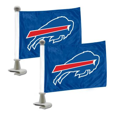 Imagem de FANMATS 61859 Buffalo Bills Ambassador bandeiras de carro – Pacote com 2 mini bandeiras automotivas, 10 x 15 cm, perfeitas para capô ou porta-malas