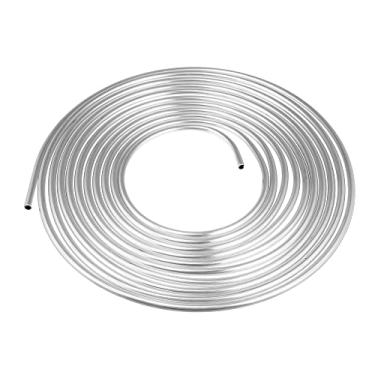 Imagem de X AUTOHAUX Bobina de tubulação de linha de freio de carro de 7,6 m para sistemas de frenagem hidráulica e sistema de transmissão, prateado