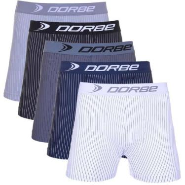 Imagem de Kit 5 Cuecas Boxer Risca de Giz - Dorbe, G