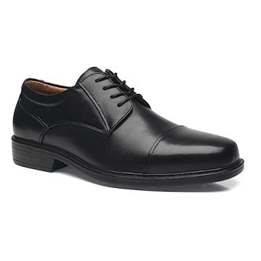 Imagem de La Milano Sapato Oxford masculino clássico moderno redondo, Largo-8-preto, 8 X-Wide