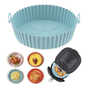 Imagem de Forma Cesto De Silicone Airfryer Forno 20cm Antiaderente - Outlet Brag