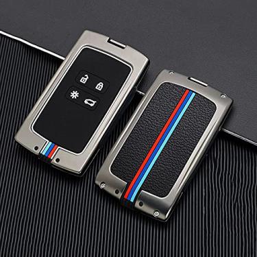 Imagem de WSWJDW Porta-chaves do carro Capa Porta-chaves Porta-chaves com anel, adequado para Renault Koleos Kadjar Scenic Megane Sandero Espace Clio Captur Kangoo Laguna Talisman Twingo, 2