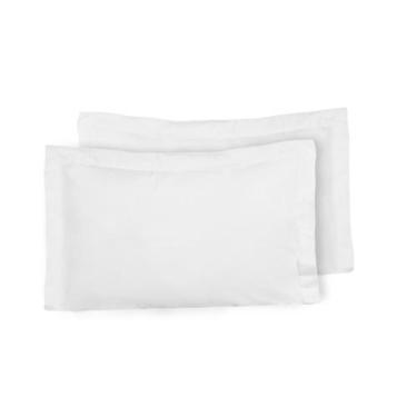 Imagem de Fronha Avulsa Aba Americana Micropercal 400 Fios - JVBORDADO, BRANCO