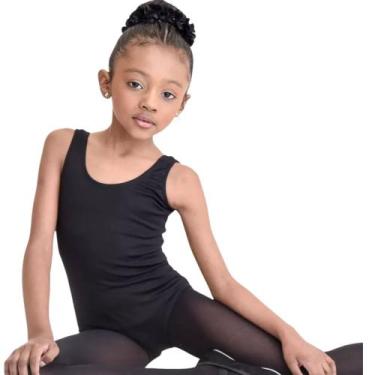 Imagem de Collant Ballet/ Regata - Rosa/ Preto - Maria Chica, Preto, 14