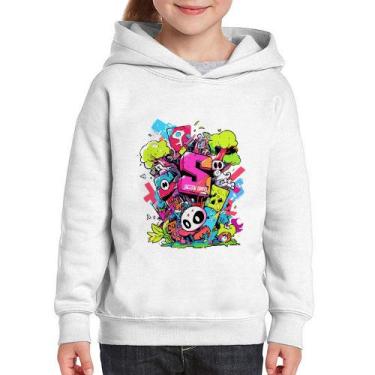 Imagem de Moletom Infantil Street Style - Foca na Moda, Branco, 4