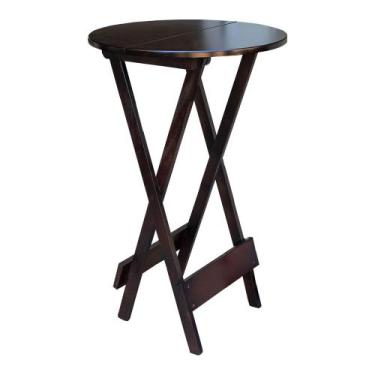 Imagem de Mesa de Madeira Bistrô Dobravel Ideal para Bar e Restaurante Imbuia - 