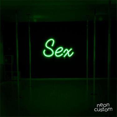 Imagem de luminaria letreiro Neon Led Sex  80x50 luminoso decoração p/ selfie - 
