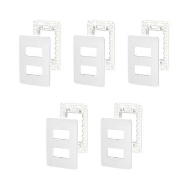 Imagem de 5 Placa/Espelho Gamma Silver 4x2 S730121274 Orion Schneider