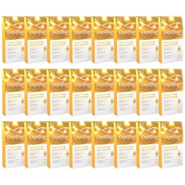 Imagem de Kit 24 Caixas Folhas Prontas Cera Depilatória Depilação Corporal Depil