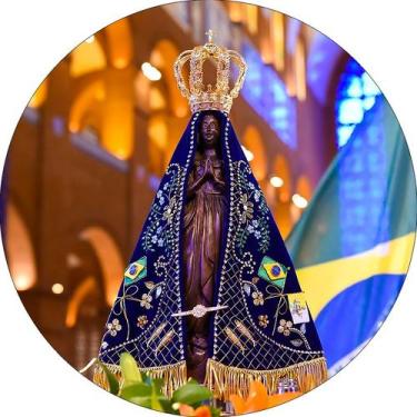 Imagem de Painel De Festa Redondo 1,50x1,50 -  Santa Nossa Senhora Aparecida Ima