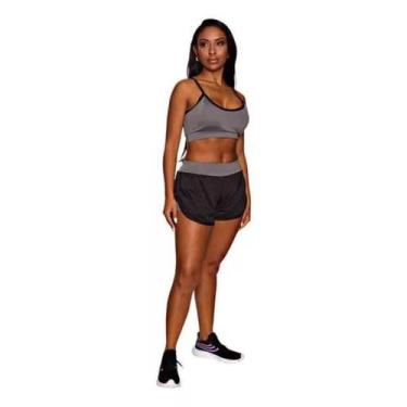 Imagem de Conjunto Fitness Feminino Shorts Duplo + Top Reforçado - Bella fitness