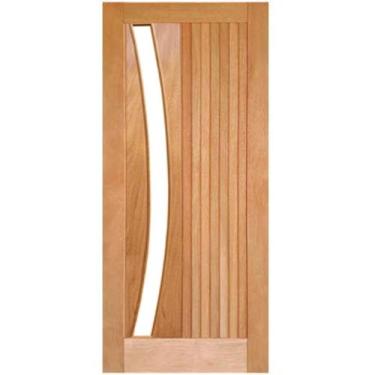 Imagem de Porta de Madeira Miami Arco p/Vidro Maciça Cedro Arana Casmavi, 72cm x