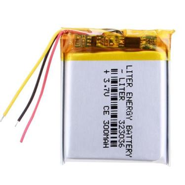 Imagem de bateria 3 fios 503337 com 750 mah 5mm x 33mm x 37mm 3,7v sem conector 