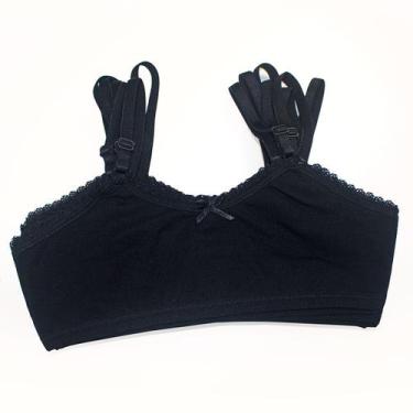 Imagem de Kit 15 Sutiã Infantil Lingerie Menina De Cotton Confortável Sem Aro - 