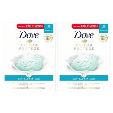 Imagem de Kit 2 Conjunto Sabonete Barra Antibacteriano 8un 720g - Dove
