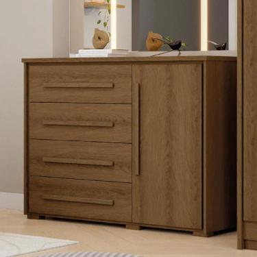 Imagem de Cômoda Grande com Sapateira e 4 Gavetas Angra Rimo - Móveis Rimo, Jequ