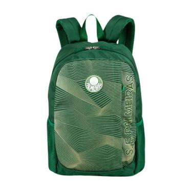 Imagem de Mochila Costas Palmeiras Escolar Oficial Esportiva Passeio, Verde