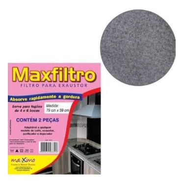 Imagem de Filtro Forro Para Exaustor Coifa Purificador E Depurador 2Un - Maxfilt