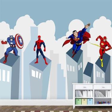 Imagem de Papel de Parede Adesivo Super - Heróis - Final Decor