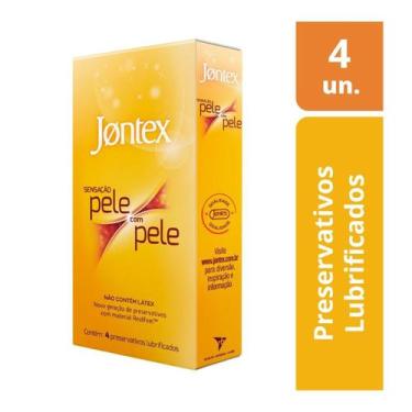 Imagem de Preservativo Jontex Lubrificado Sensacao Pele com Pele 4 Unidades, 4 U